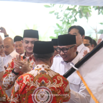 Ketua DPRD Provinsi Lampung Ahmad Giri Akbar dan Sekretaris DPRD Provinsi Lampung Descatama Paksi Moeda menghadiri acara pengukuhan pengurus Dewan Pimpinan Daerah (DPD) dan Dewan Pimpinan Cabang (DPC) (ABPEDNAS)