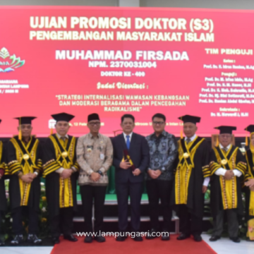 image Ketua DPRD dan Gubernur Lampung Hadiri Promosi Doktor Muhammad Firsada di UIN Raden Intan