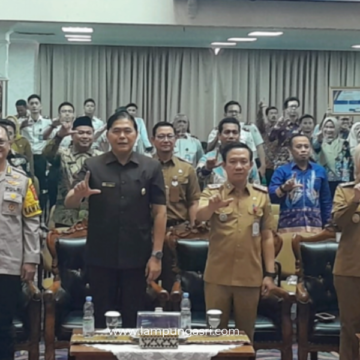 Ketua DPRD Provinsi Lampung, Ahmad Giri Akbar, SE., MBA. menghadiri Acara Kunjungan Kerja Kepala Kepolisian Republik Indonesia di Provinsi Lampung.