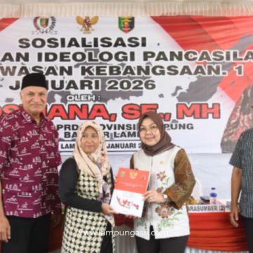 DPRD Provinsi Lampung Dapil I Bandar Lampung Gelar Sosialisasi Pembinaan Ideologi Pancasila.