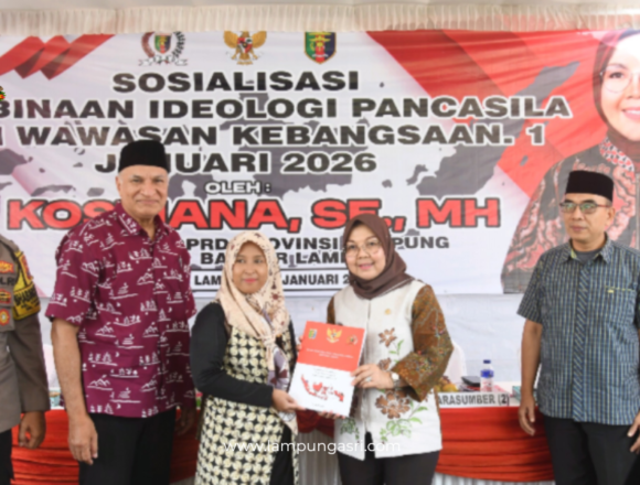 image DPRD Provinsi Lampung Dapil I Bandar Lampung Gelar Sosialisasi Pembinaan Ideologi Pancasila.