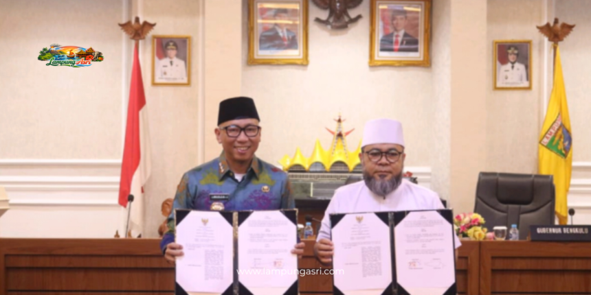 Penandatanganan MoU kerja sama pangan dengan Pemerintah Provinsi Bengkulu,