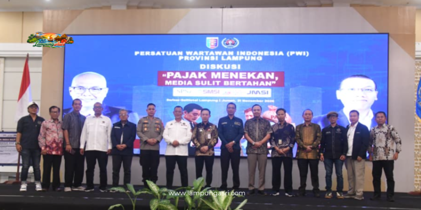 Ketua Komisi I DPRD Provinsi Lampung, Garinca Reza Pahlevi, hadir dalam diskusi penting yang diselenggarakan oleh Persatuan Wartawan Indonesia (PWI) Lampung